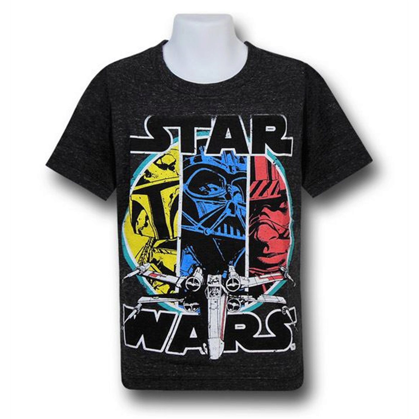 Star Wars Circle 3 Kids Red Decco T-Shirt