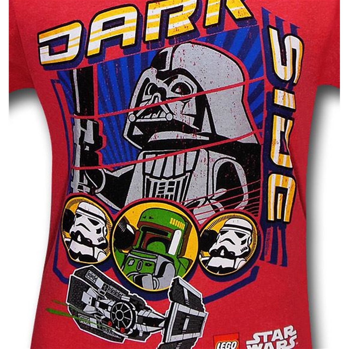 Star Wars Dark Side Lego Kids Red T-Shirt