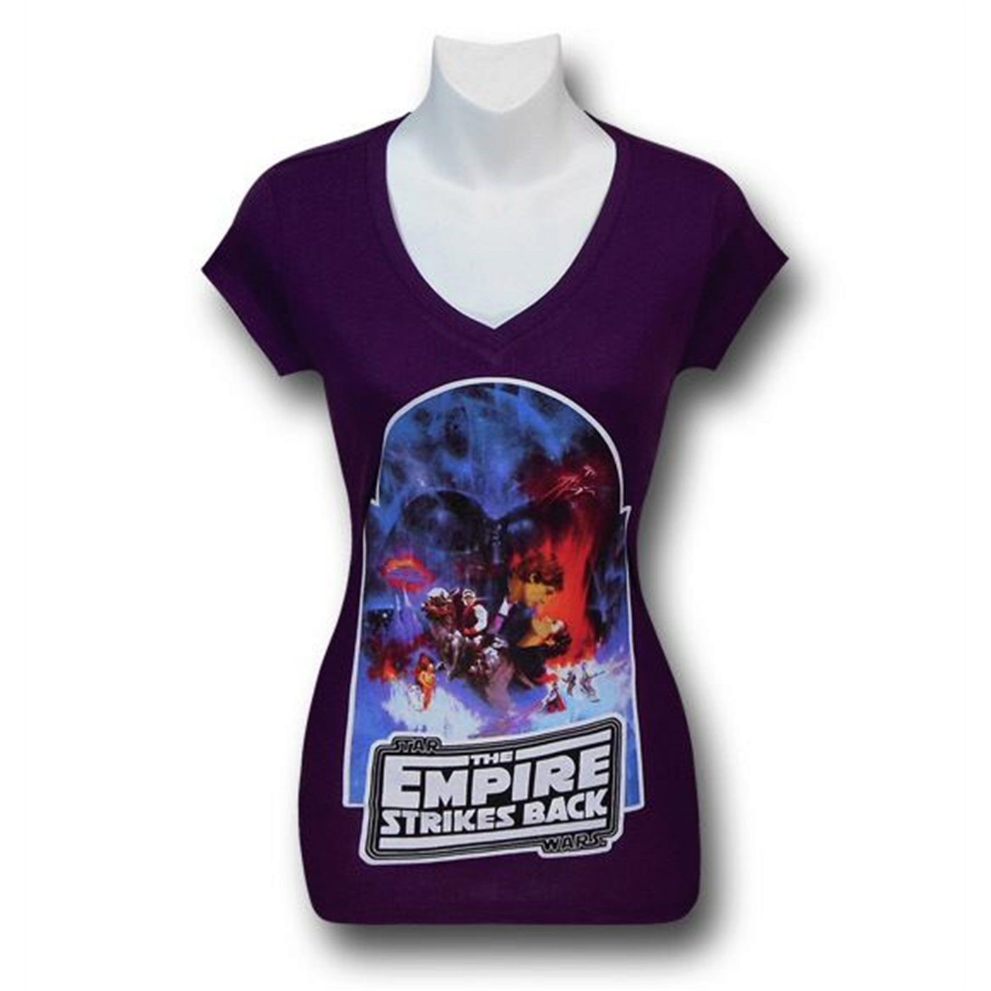Star Wars Empire Strikes Back Women's V-Neck T-Shirt