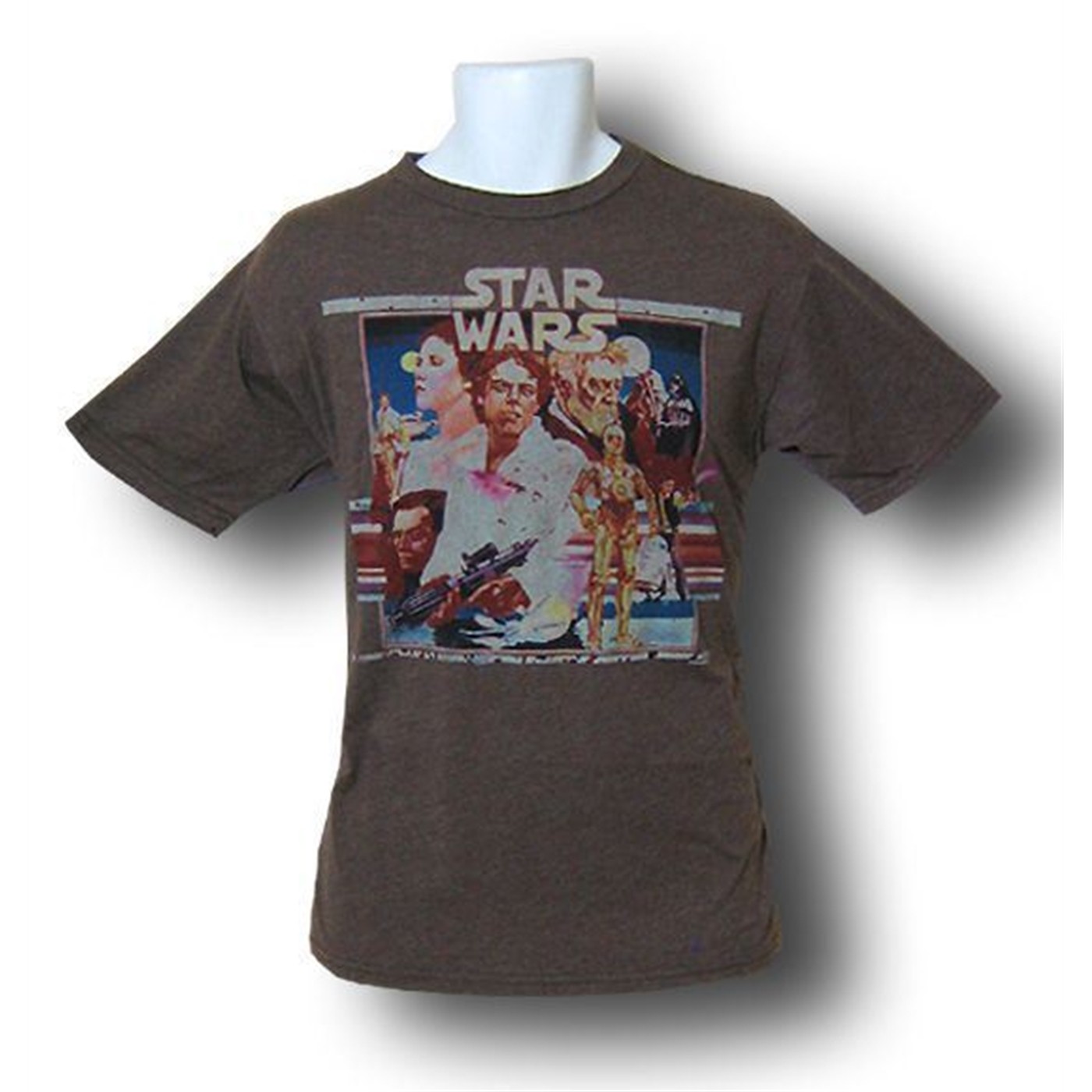 Star Wars Brown Movie Poster Junkfood T-Shirt