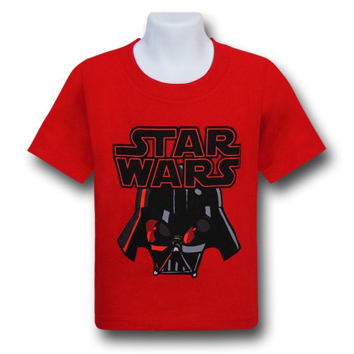Star Wars Vader Helmet Kids Red T-Shirt