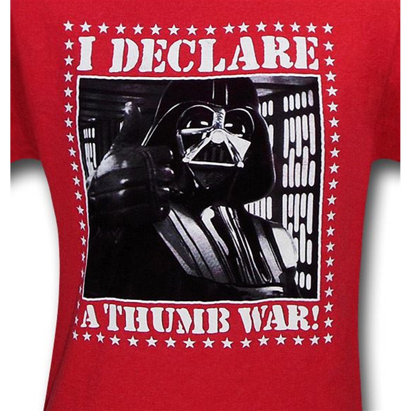 Star Wars Vader Thumb War Red T-Shirt