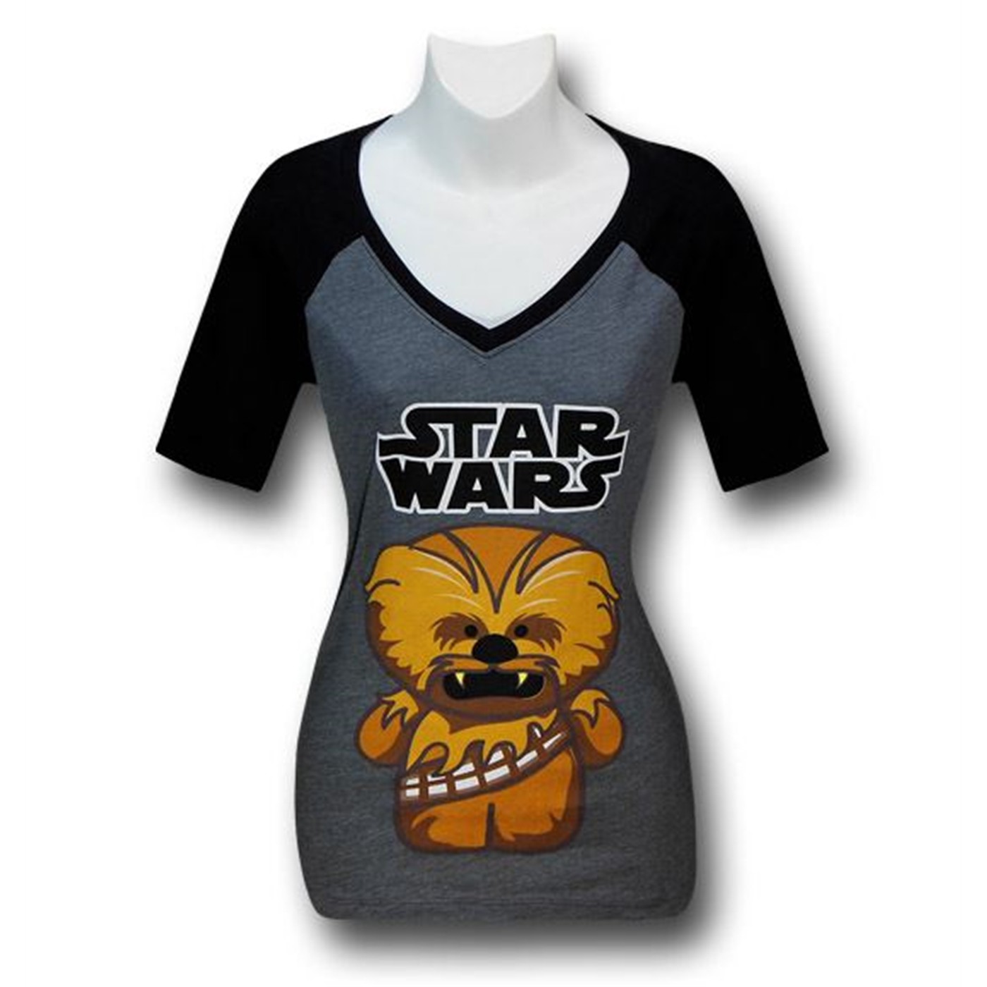 Star Wars Mini Chewbacca V-Neck Juniors T-Shirt