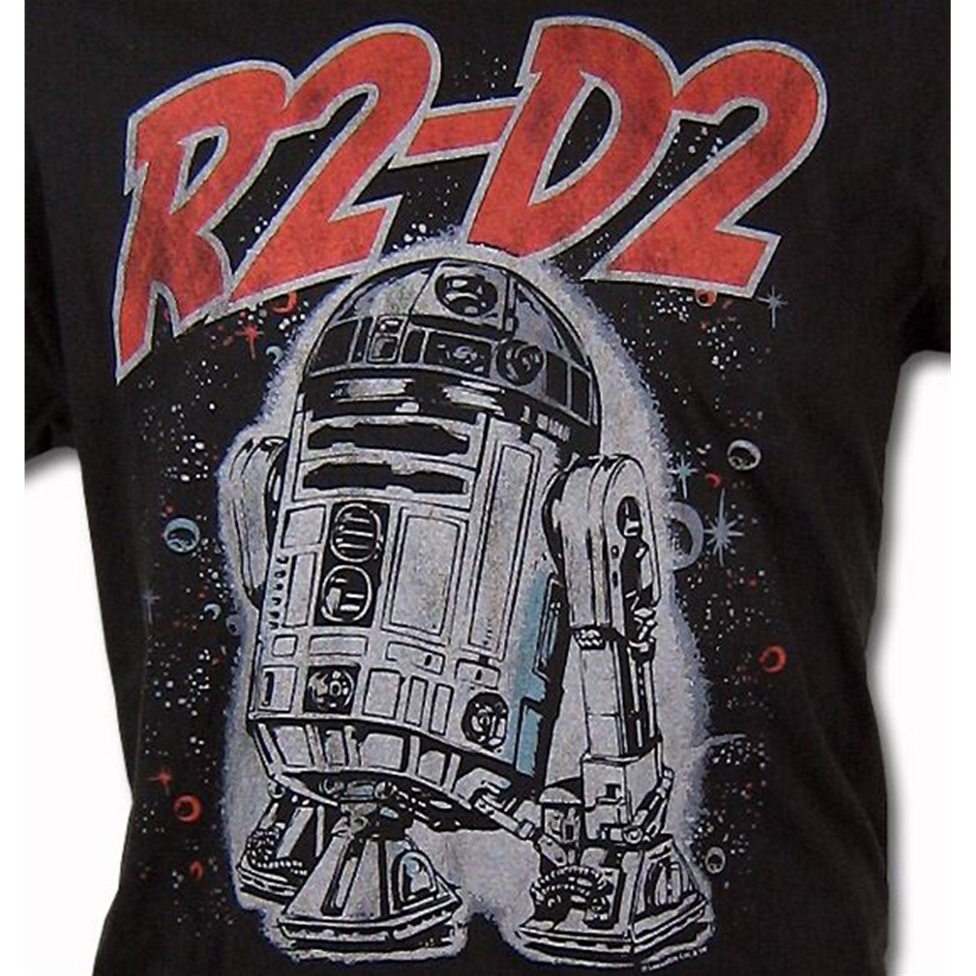 Star Wars R2-D2 Junk Food Black Wash T-Shirt