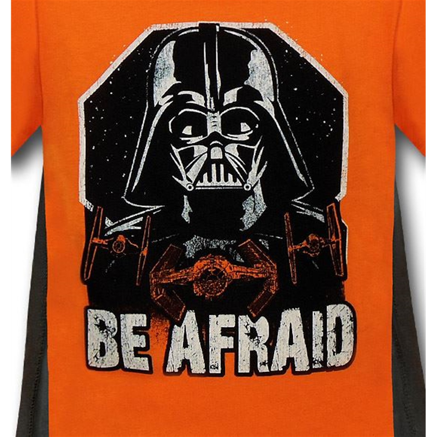 Star Wars Vader Be Afraid Kids Caped T-Shirt