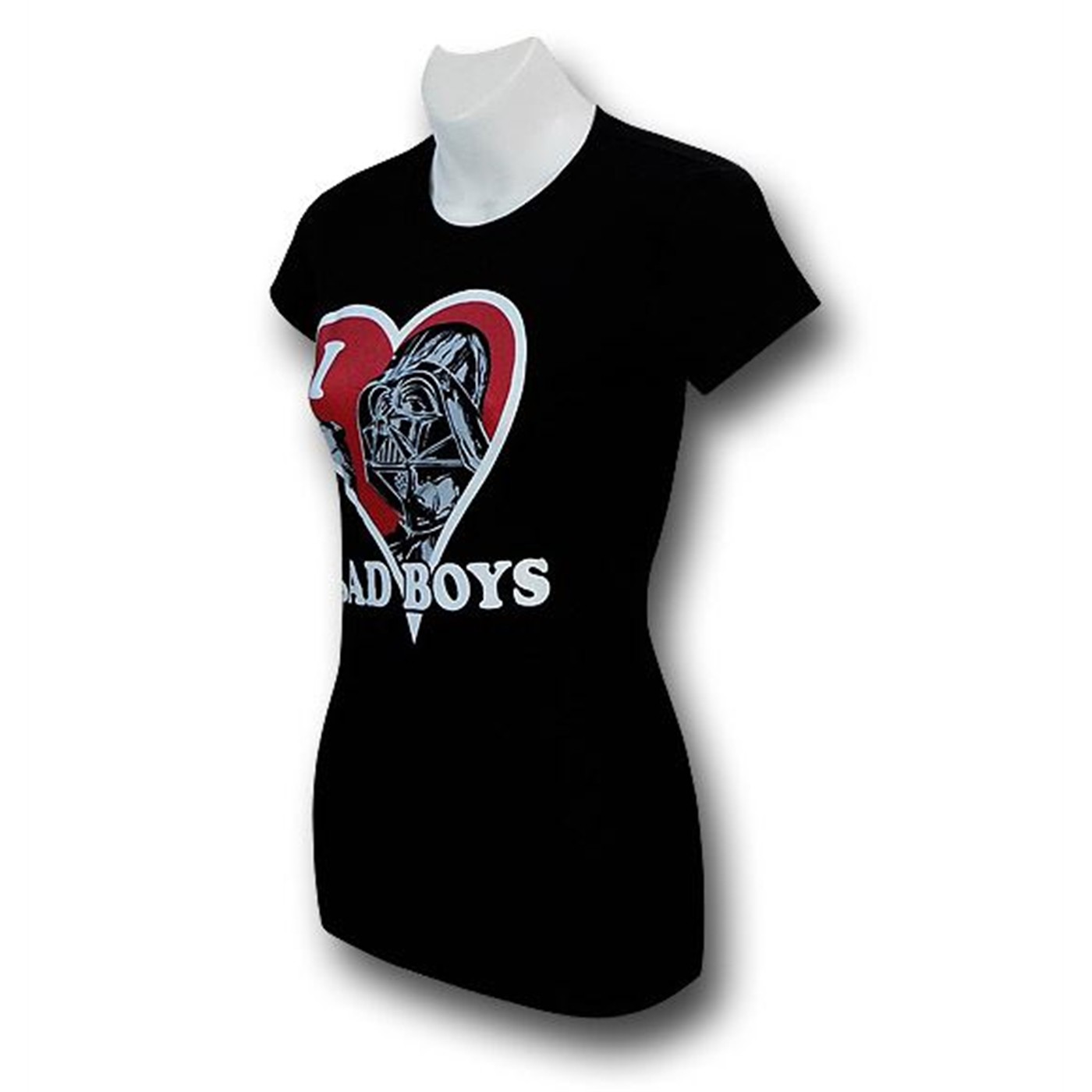 Star Wars Vader Heart Juniors Black T-Shirt