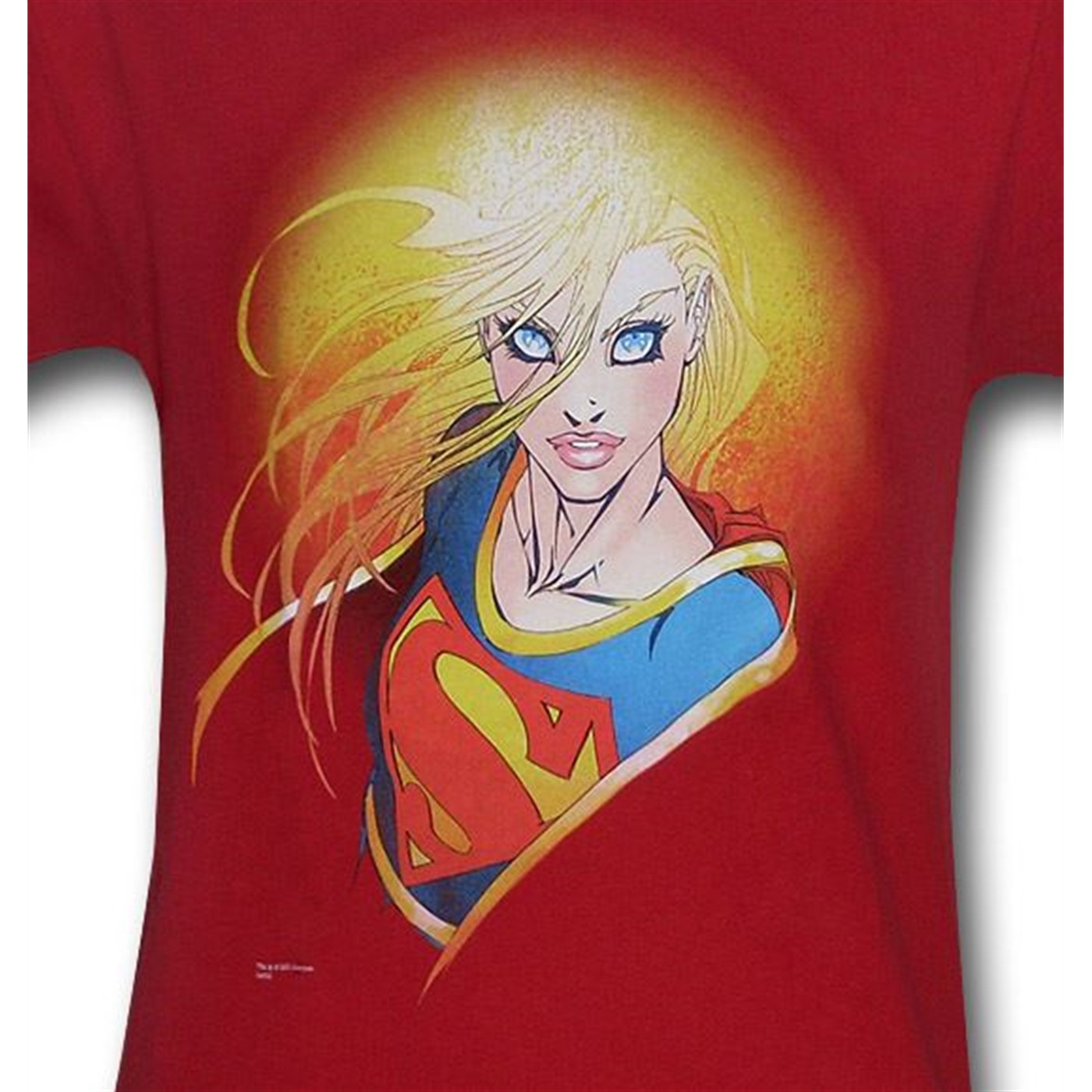 Supergirl T-Shirt Red Adult Size Michael Turner