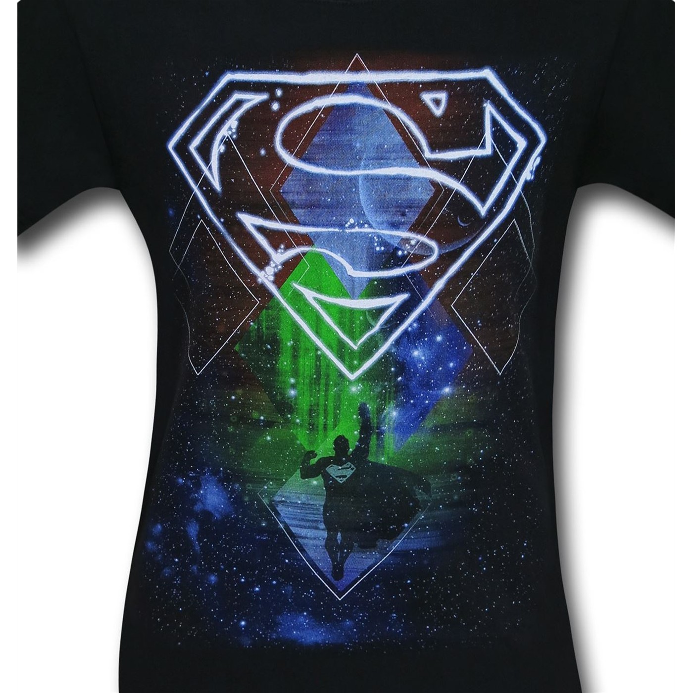 Superman Abstract Space Men's T-Shirt