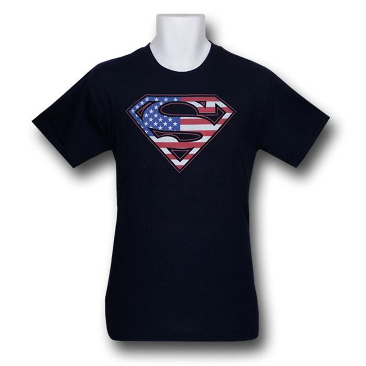 Superman Navy Flag T-Shirt