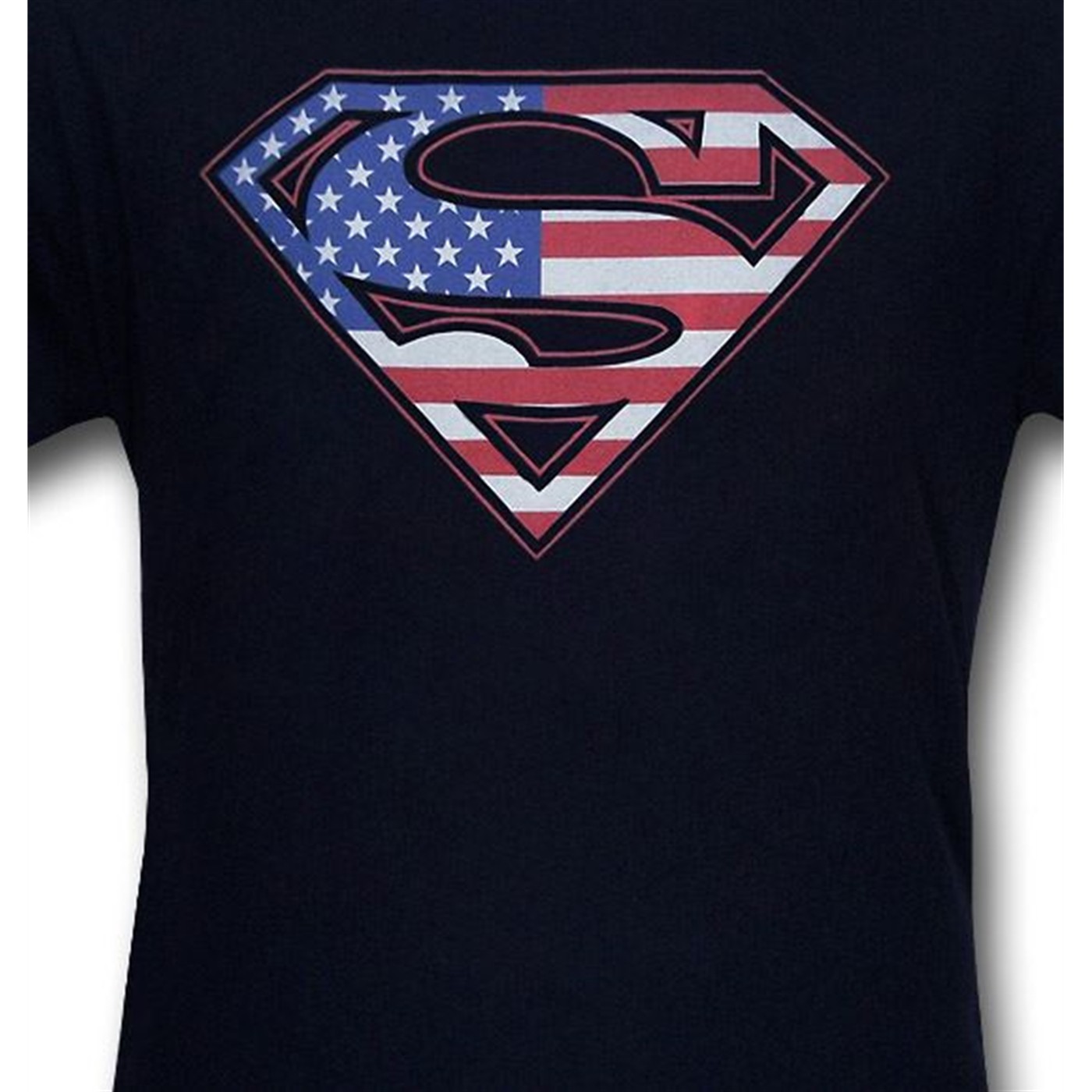 Superman Navy Flag T-Shirt