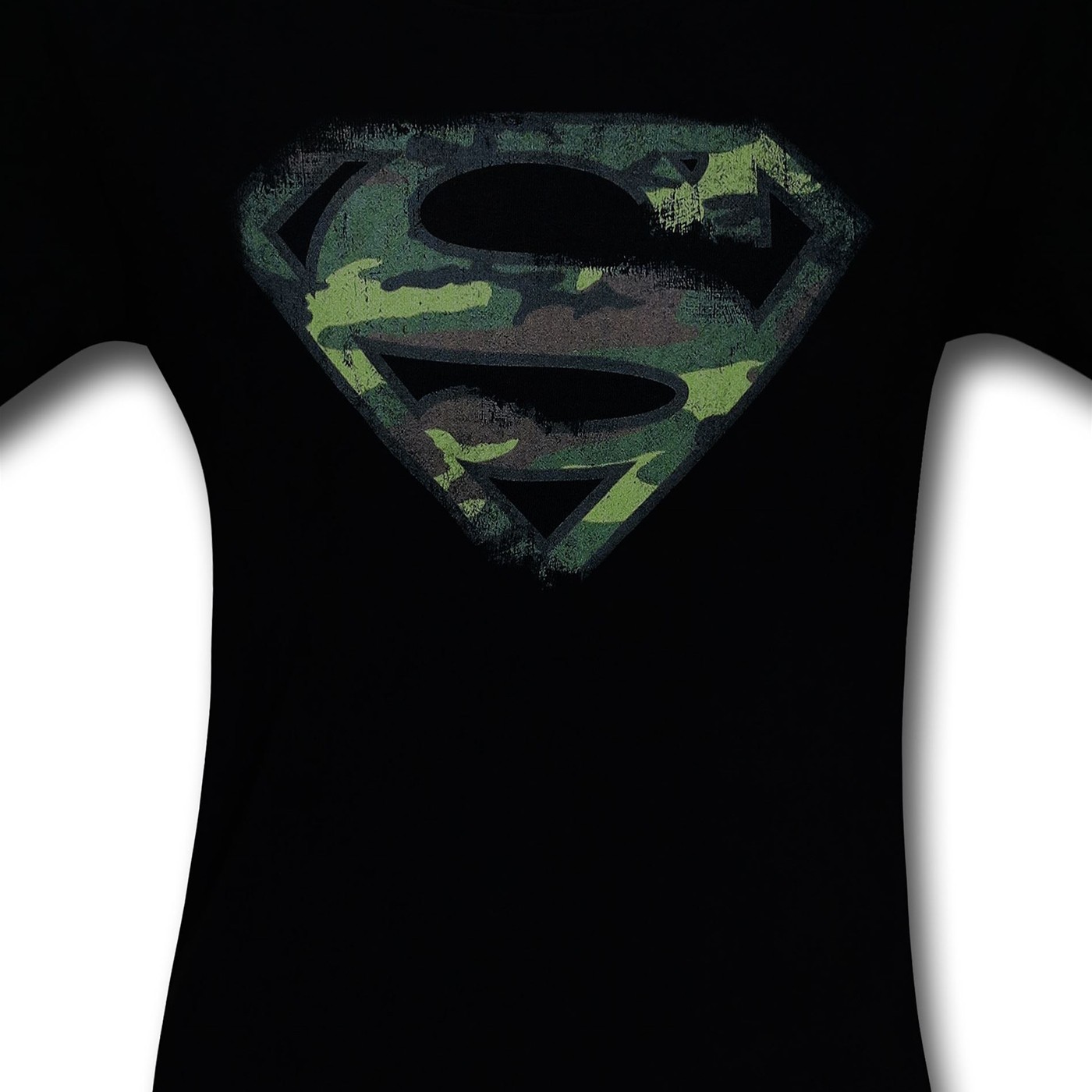Superman Distressed Camo Symbol T-Shirt