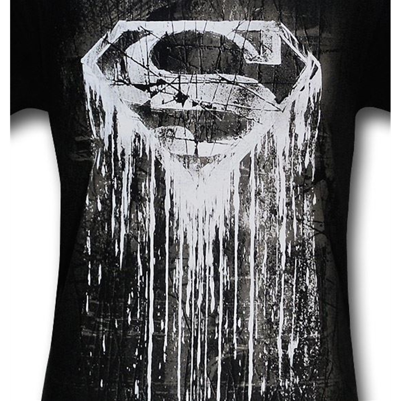 Superman Dark Symbol Streaking T-Shirt