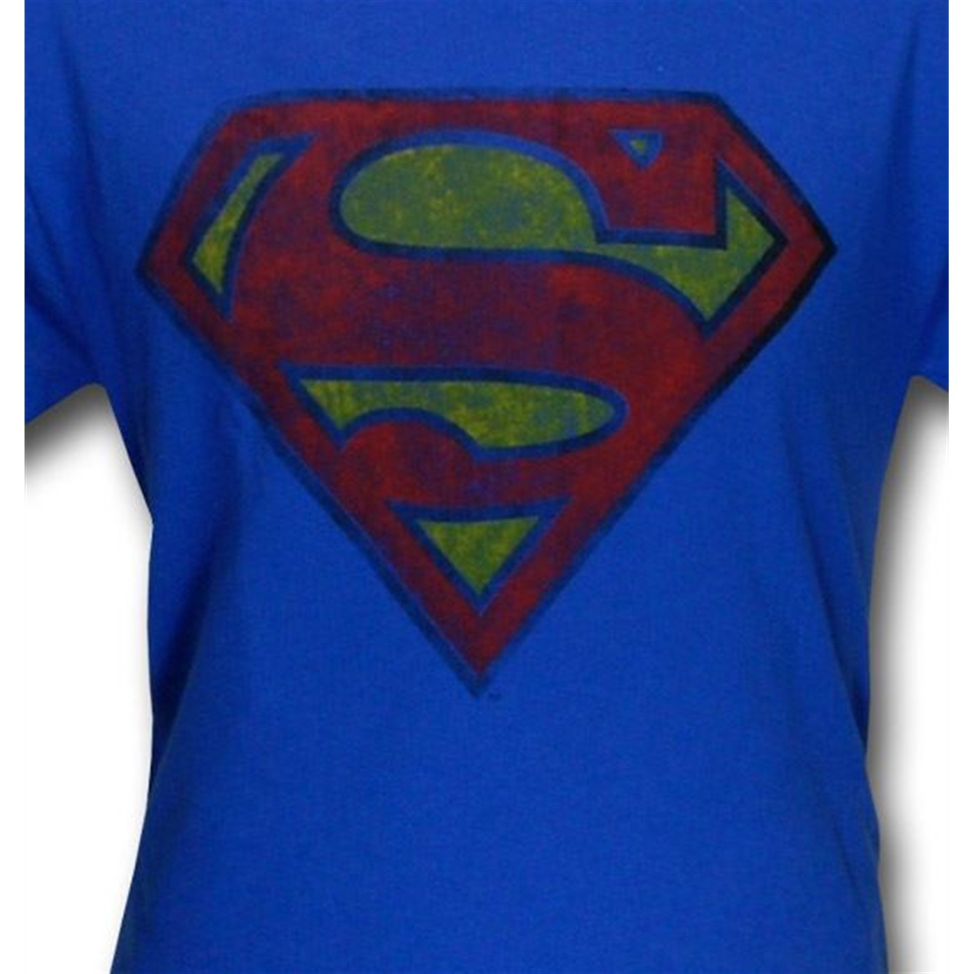 Superman Distressed Washed Symbol T-Shirt