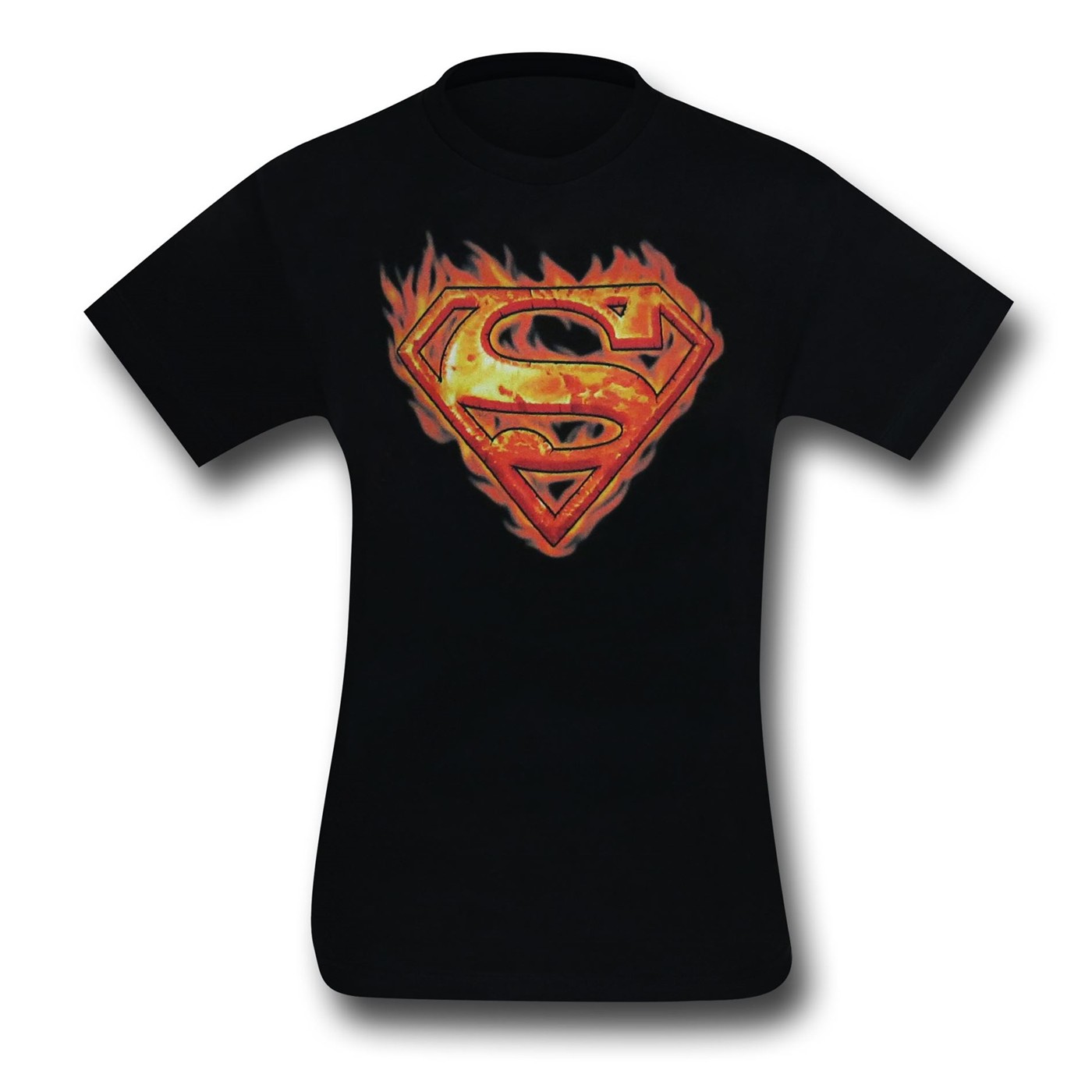 Superman Logo Flames T-Shirt