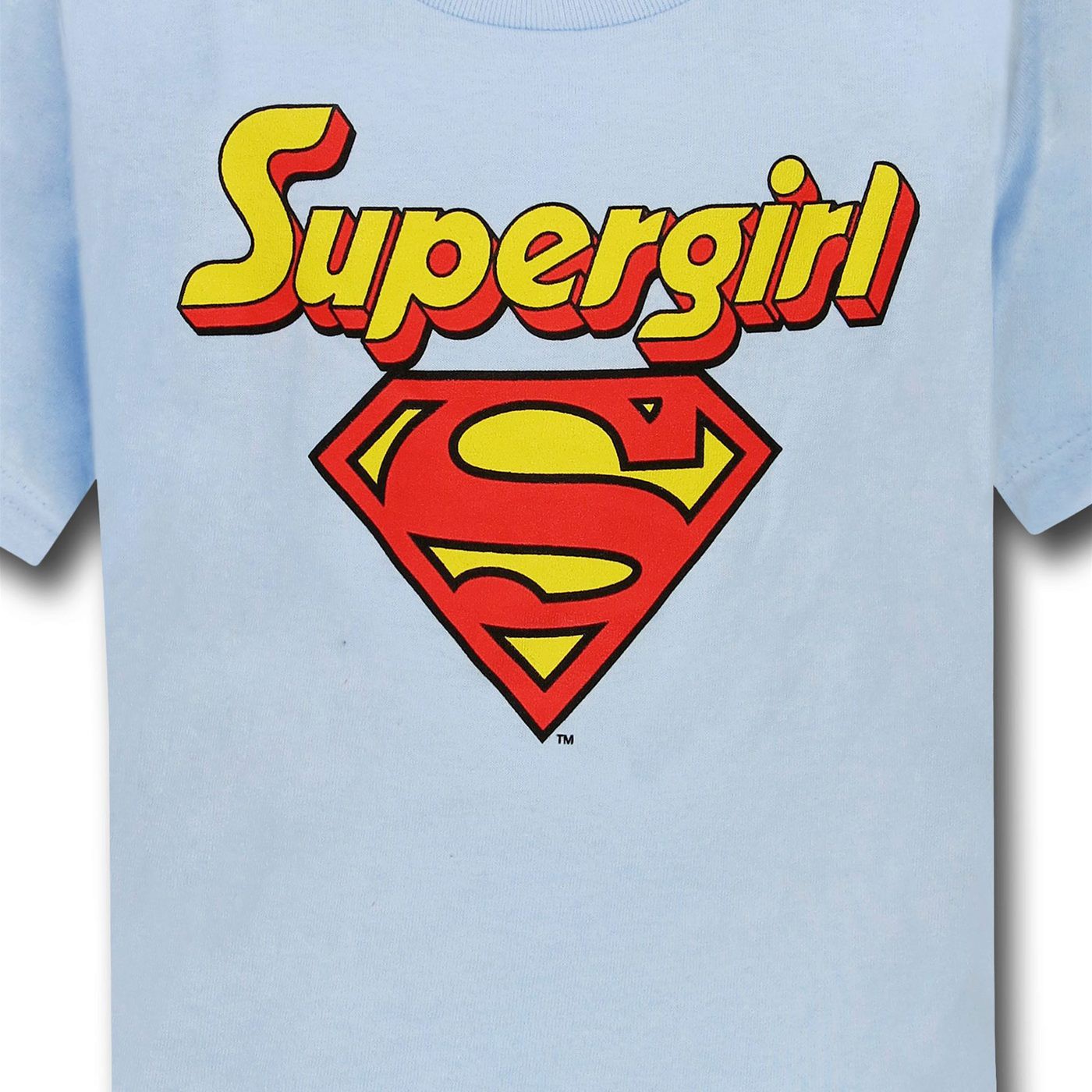 Supergirl Kids Blue Logo T-Shirt