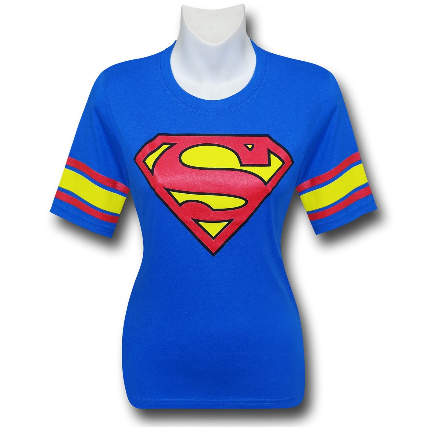 Supergirl Symbol Blue Athletic Women's T-Shirt