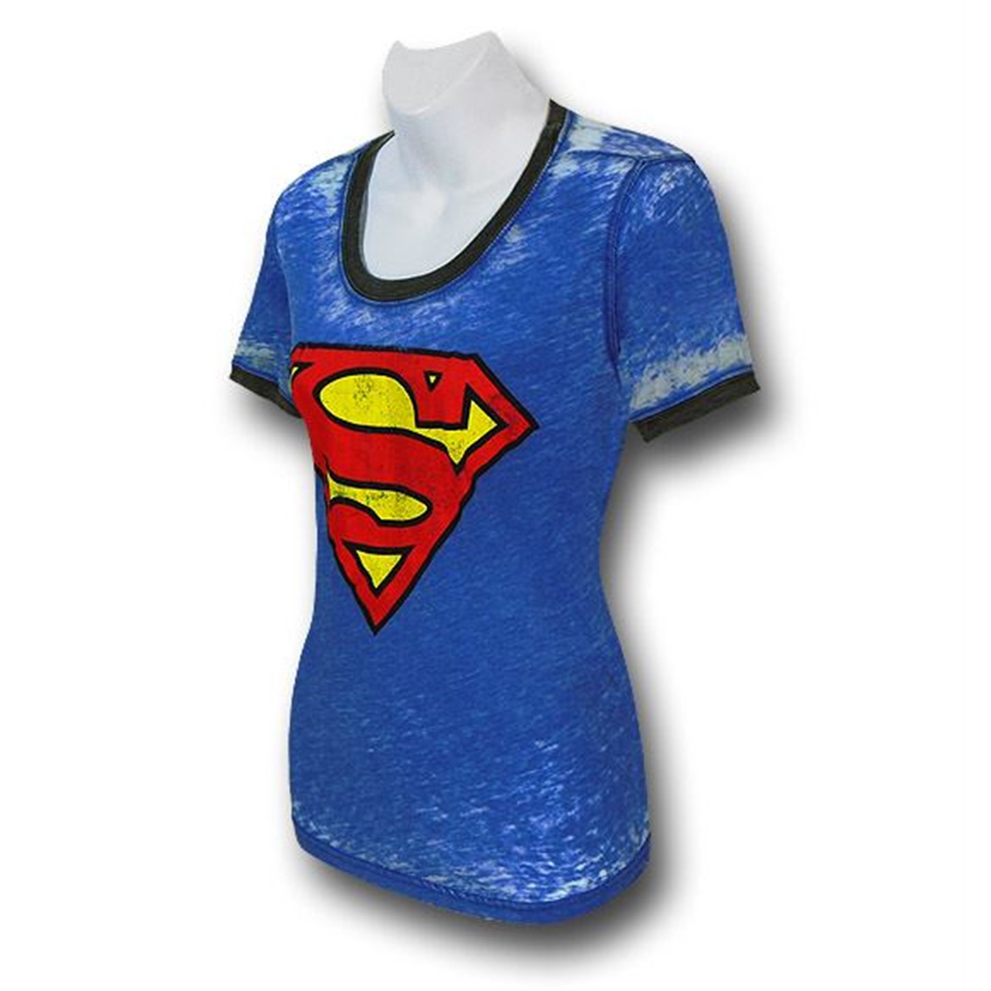 Superman Women's Hippie Ringer T-Shirt