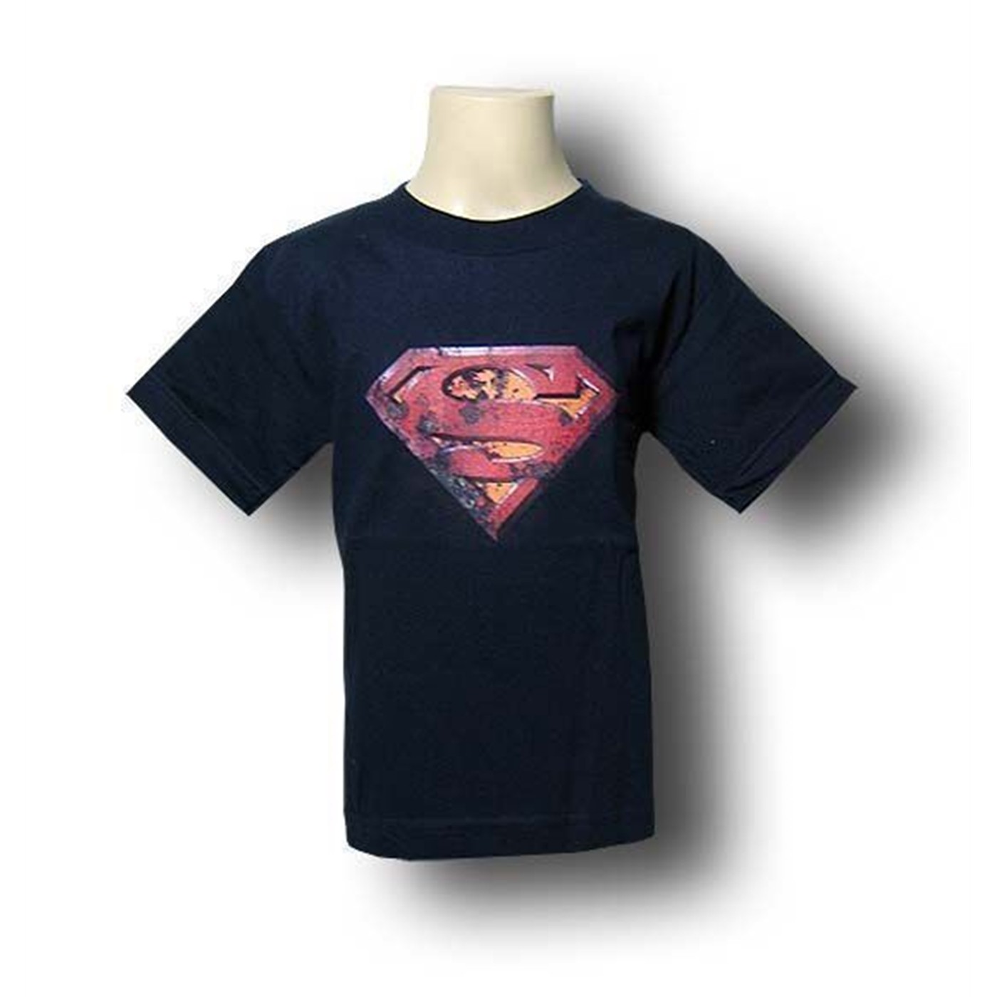 Superman Juvenile Rusted Shield T-Shirt