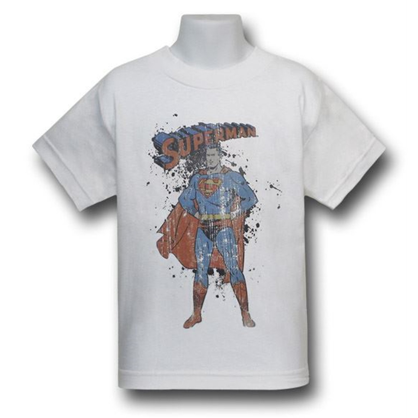 Superman Juvenile Vintage Splatter T-Shirt