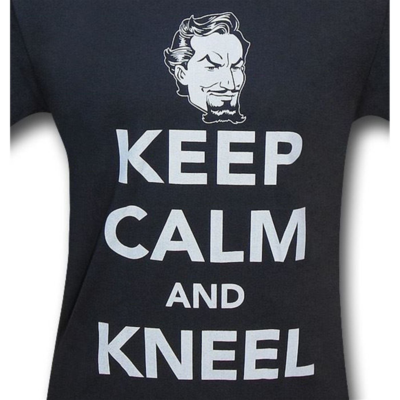 Superman Keep Calm and Kneel Charcoal T-Shirt