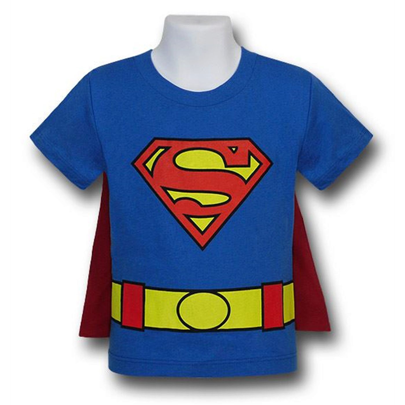 Superman Costume t-shirt Childs size 6-7 8 10-12 14-16 New two sided tee 