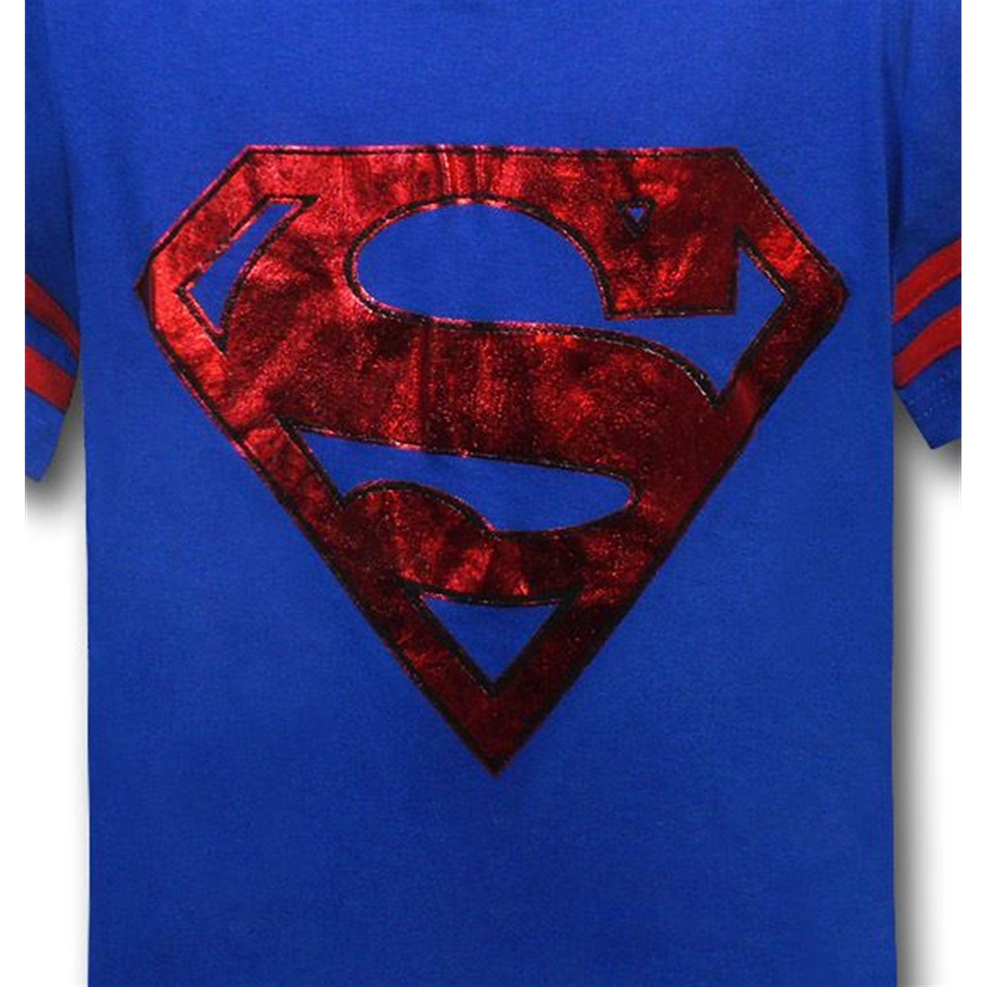 Superman Kids Foil Symbol Athletic T-Shirt