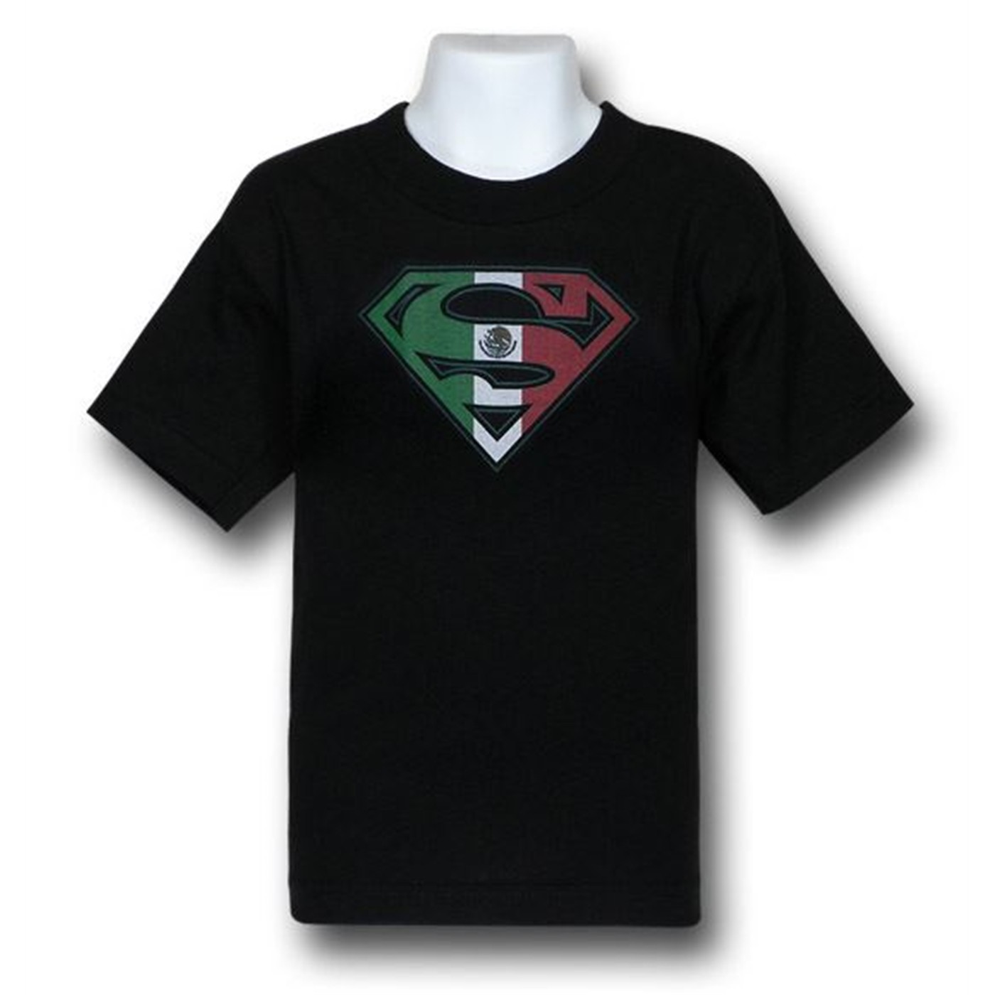 Superman Kids Mexican Flag Symbol T-Shirt