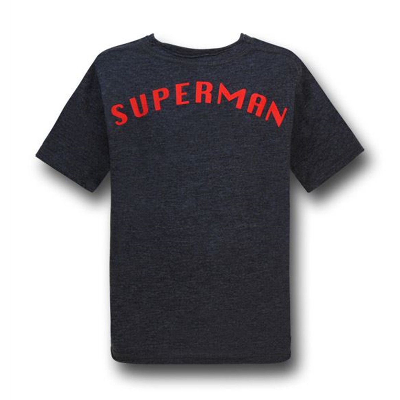 Superman Charcoal Weathered Symbol Kids T-Shirt