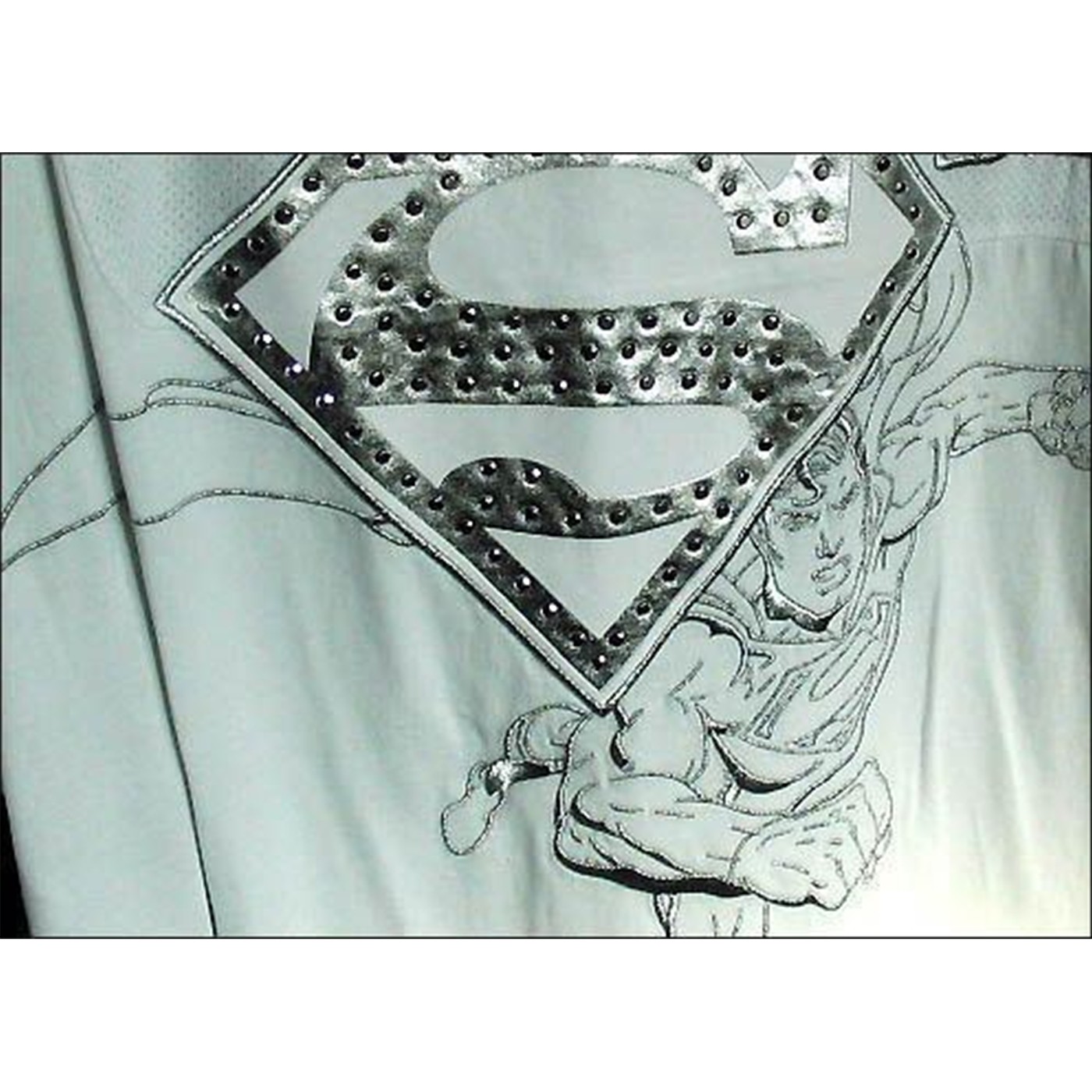 Foto beskydning ækvator Lot 29 T-Shirts Superman T-Shirt White Steel