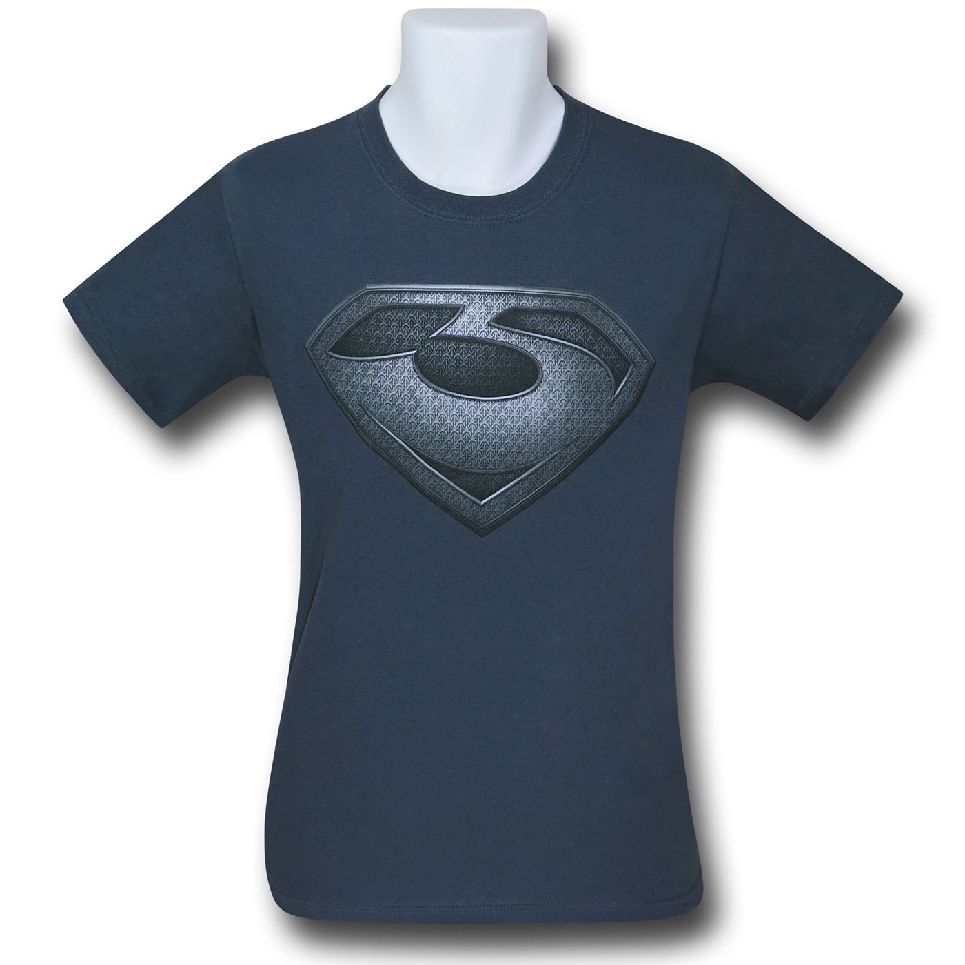 Man Of Steel Zod Armor Symbol Charcoal T-Shirt