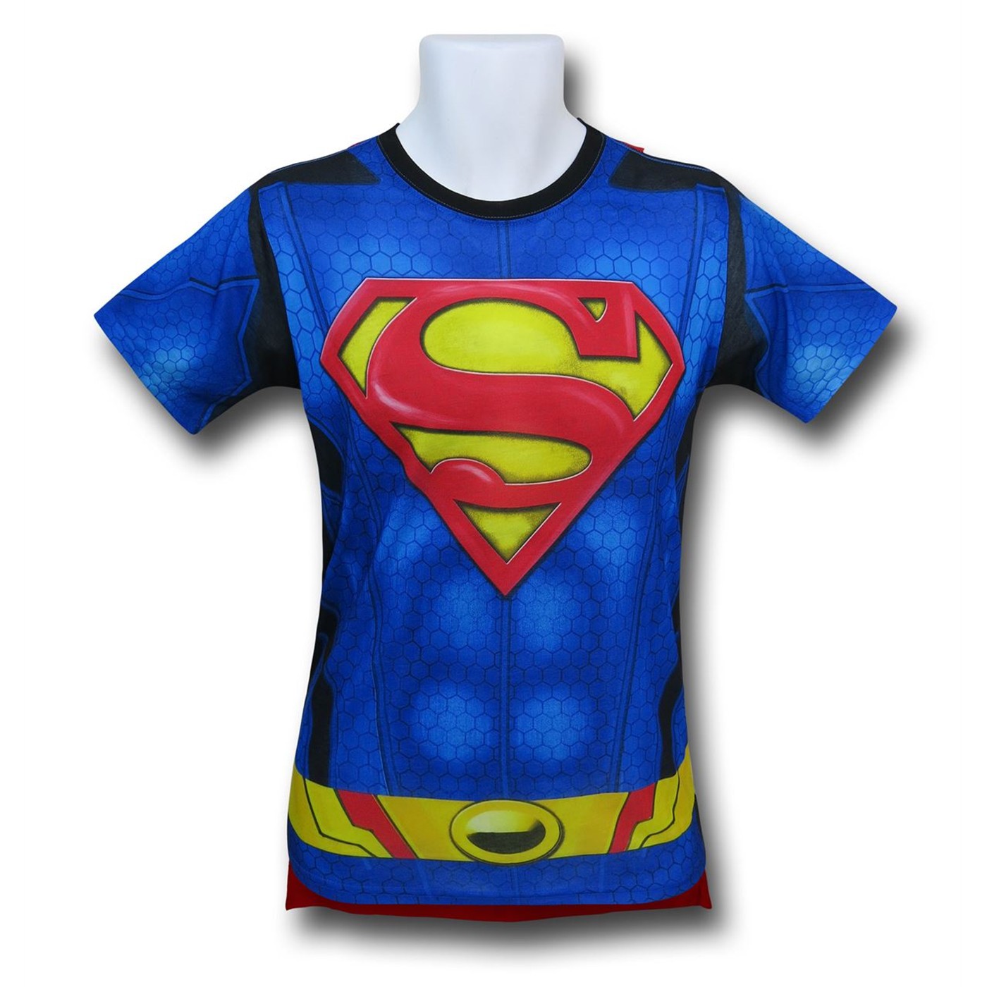 Superman Suit-Up Sublimated Caped Costume Kids T-Shirt