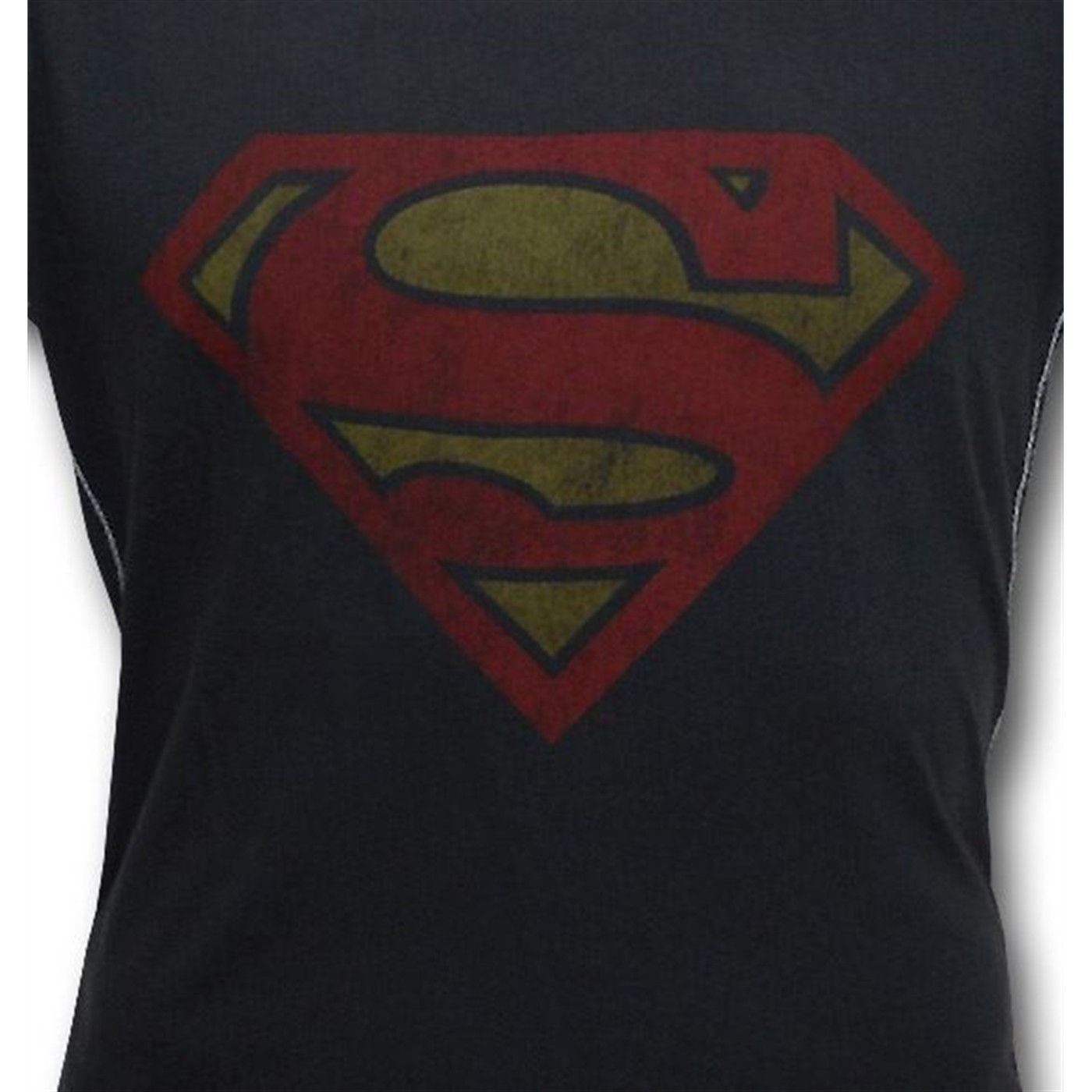 Superman Faded Symbol Charcoal Trunk T-Shirt