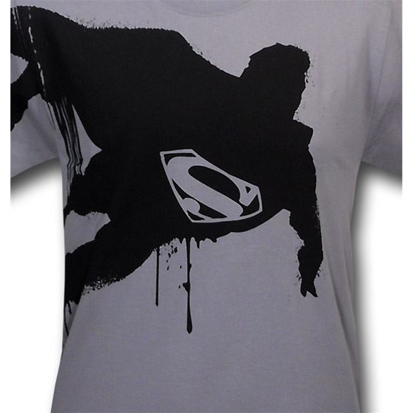 Superman Silhouette Sleeve Print T-Shirt