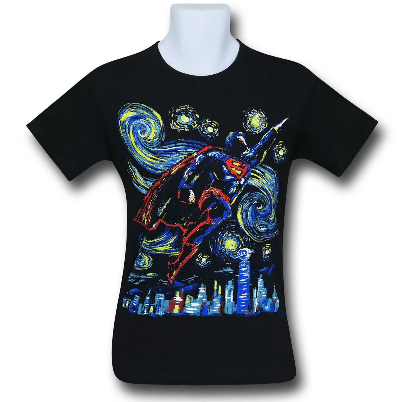 Superman Starry Night T-Shirt