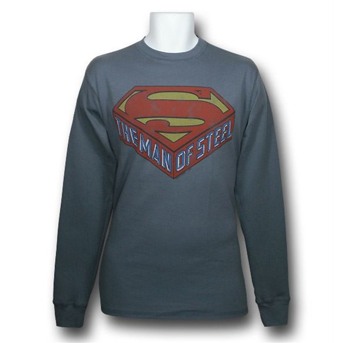 Superman Steel Long Sleeve Thermal Junk Food Shirt