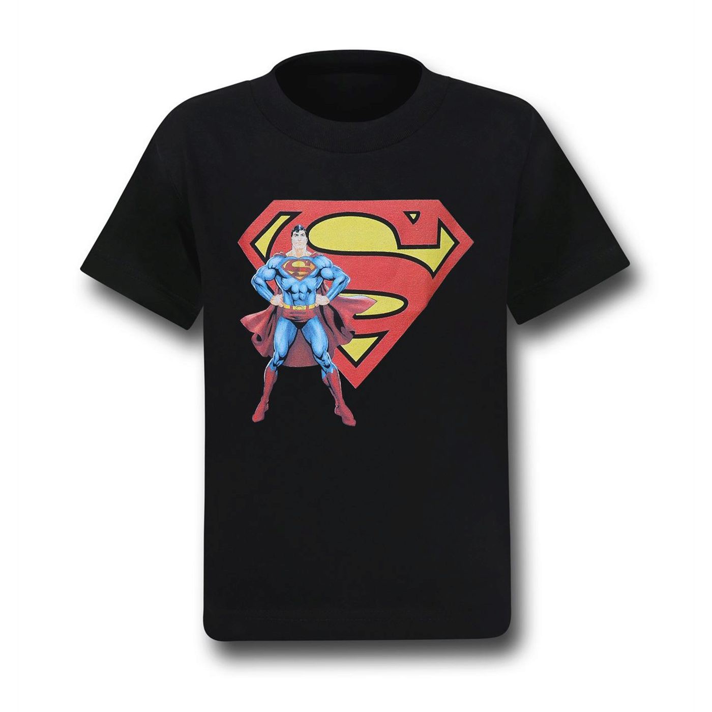 Superman Stance and Symbol Kids T-Shirt