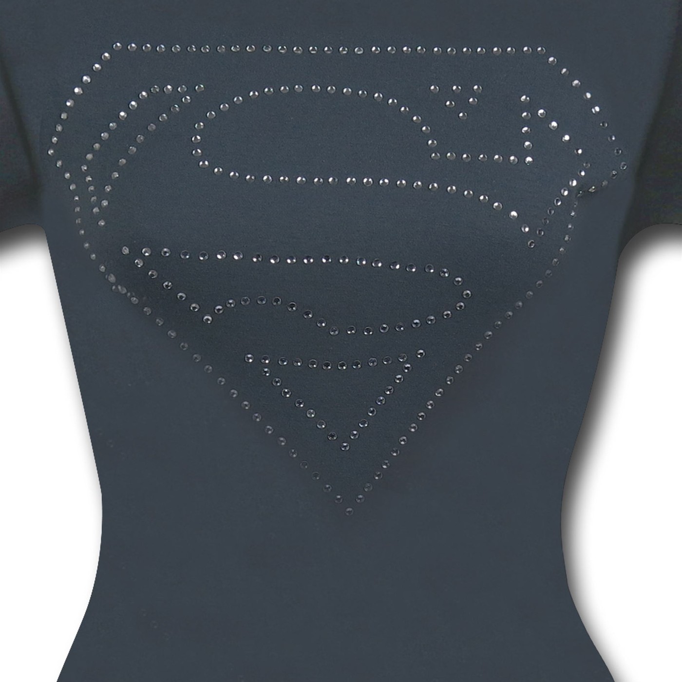 Superman Rhinestone Symbol Women's T-Shirt