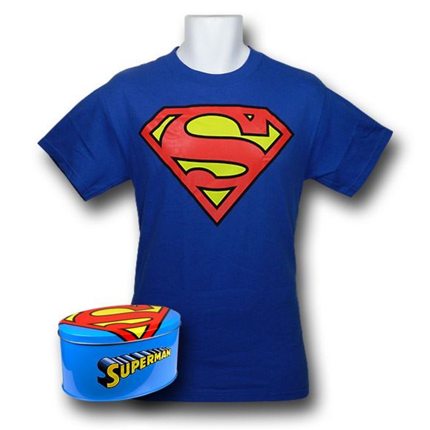 Superman Symbol T-Shirt In A Tin
