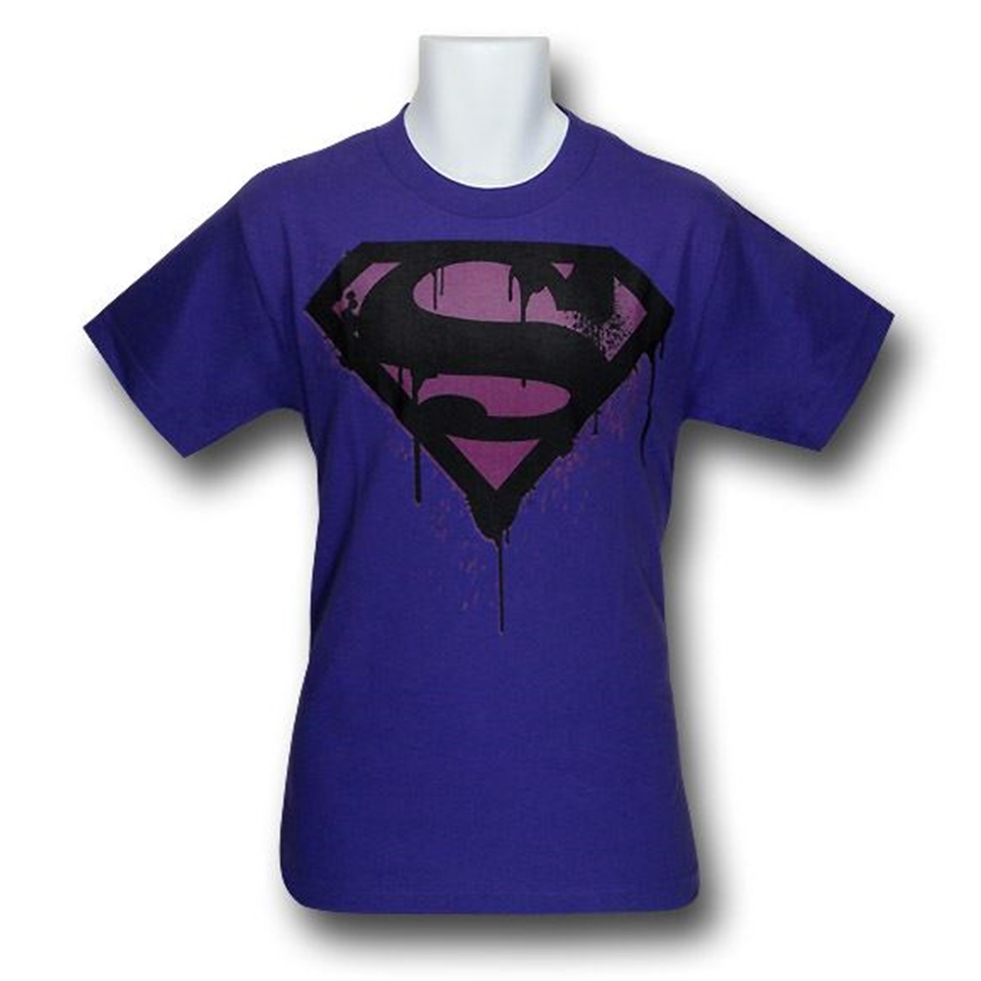 Superman Urban Purple Paint Splatter T-Shirt