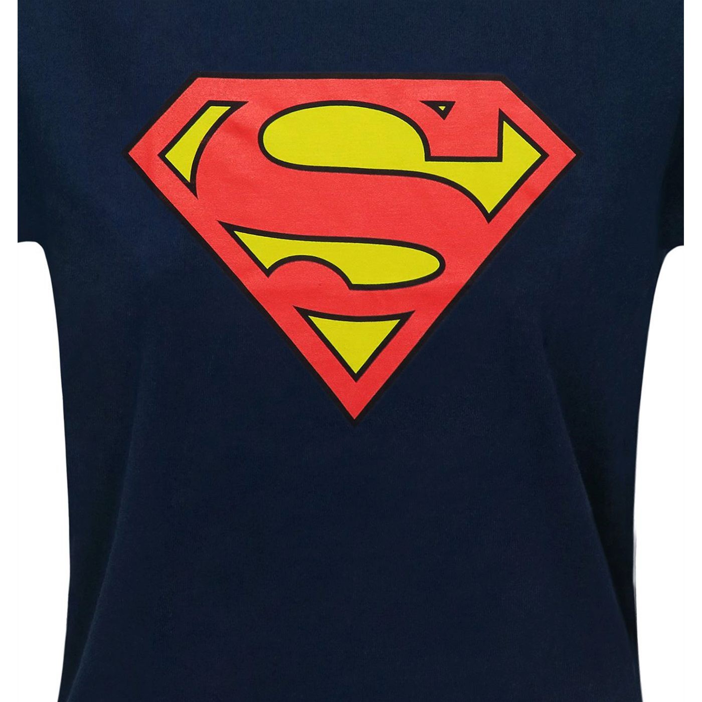 Superman Symbol Women's Navy T-Shirt