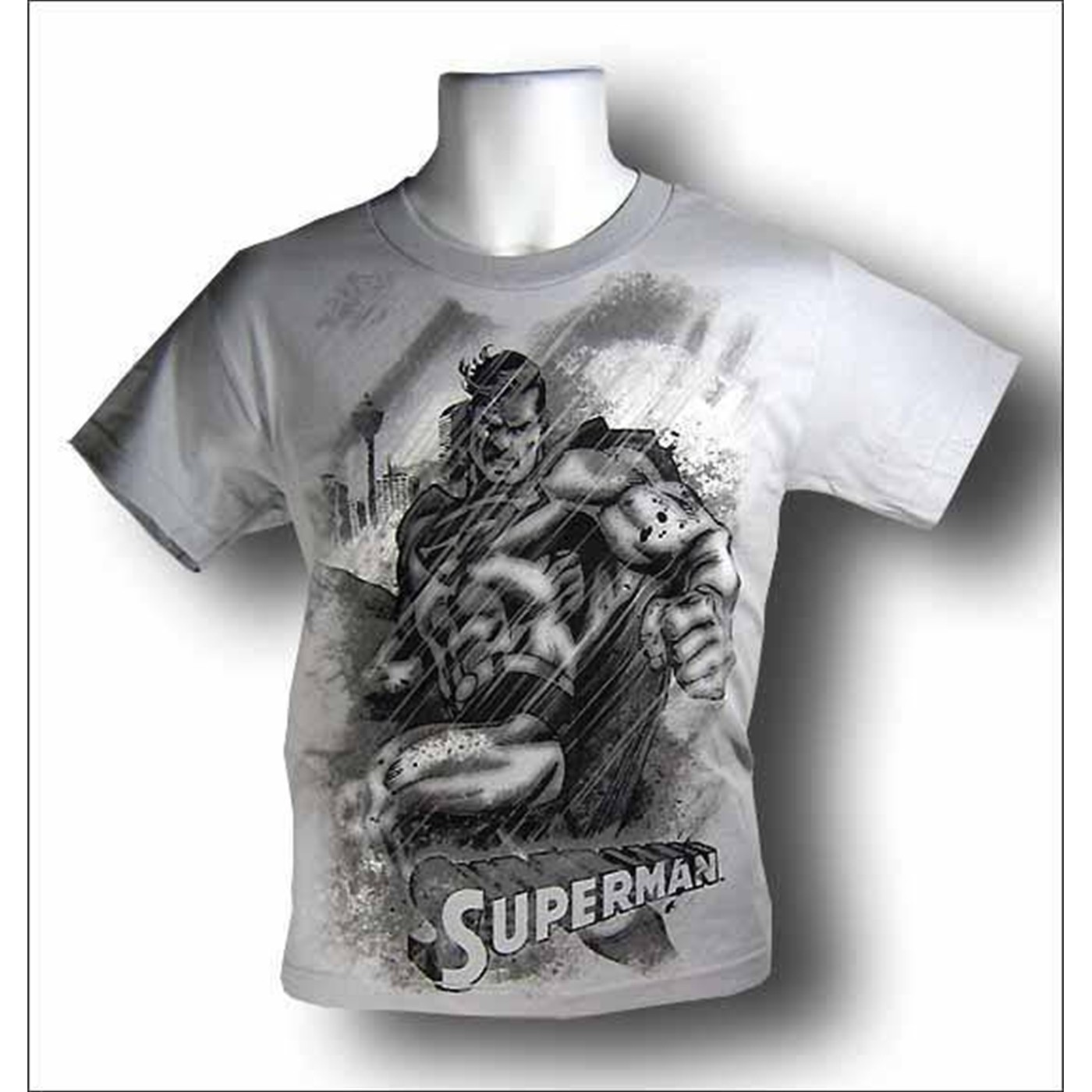 Superman Youth Silver Rain T-Shirt
