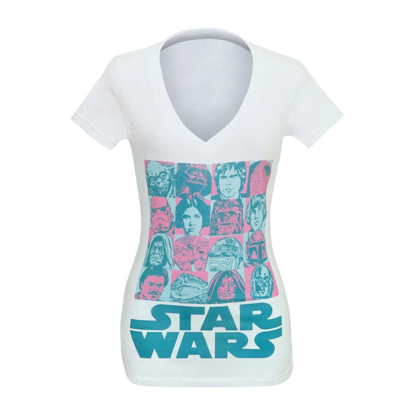 Star Wars Character Boxes Women's V-Neck T-Shirt