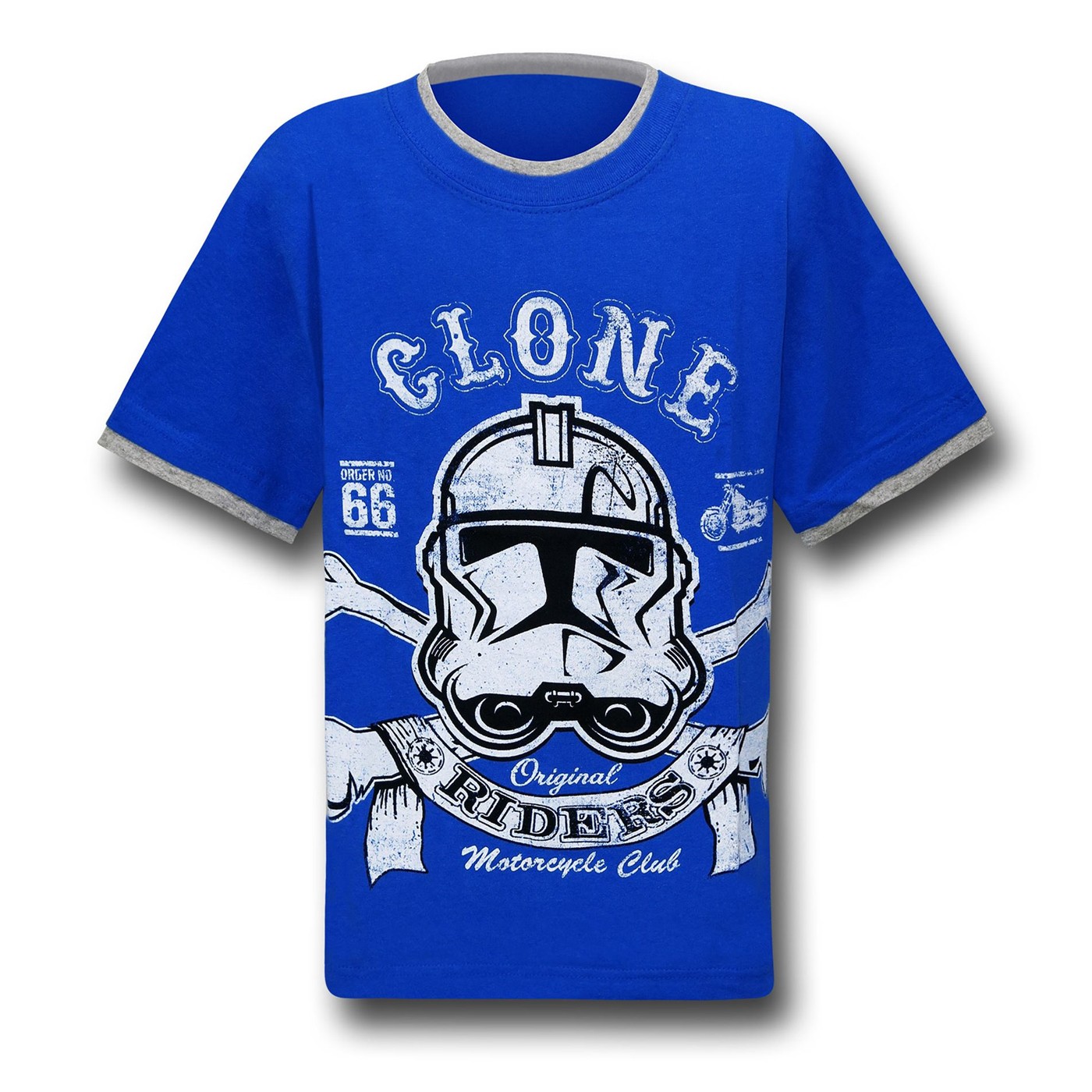 Star Wars Clone Riders Blue Kids Double T-Shirt