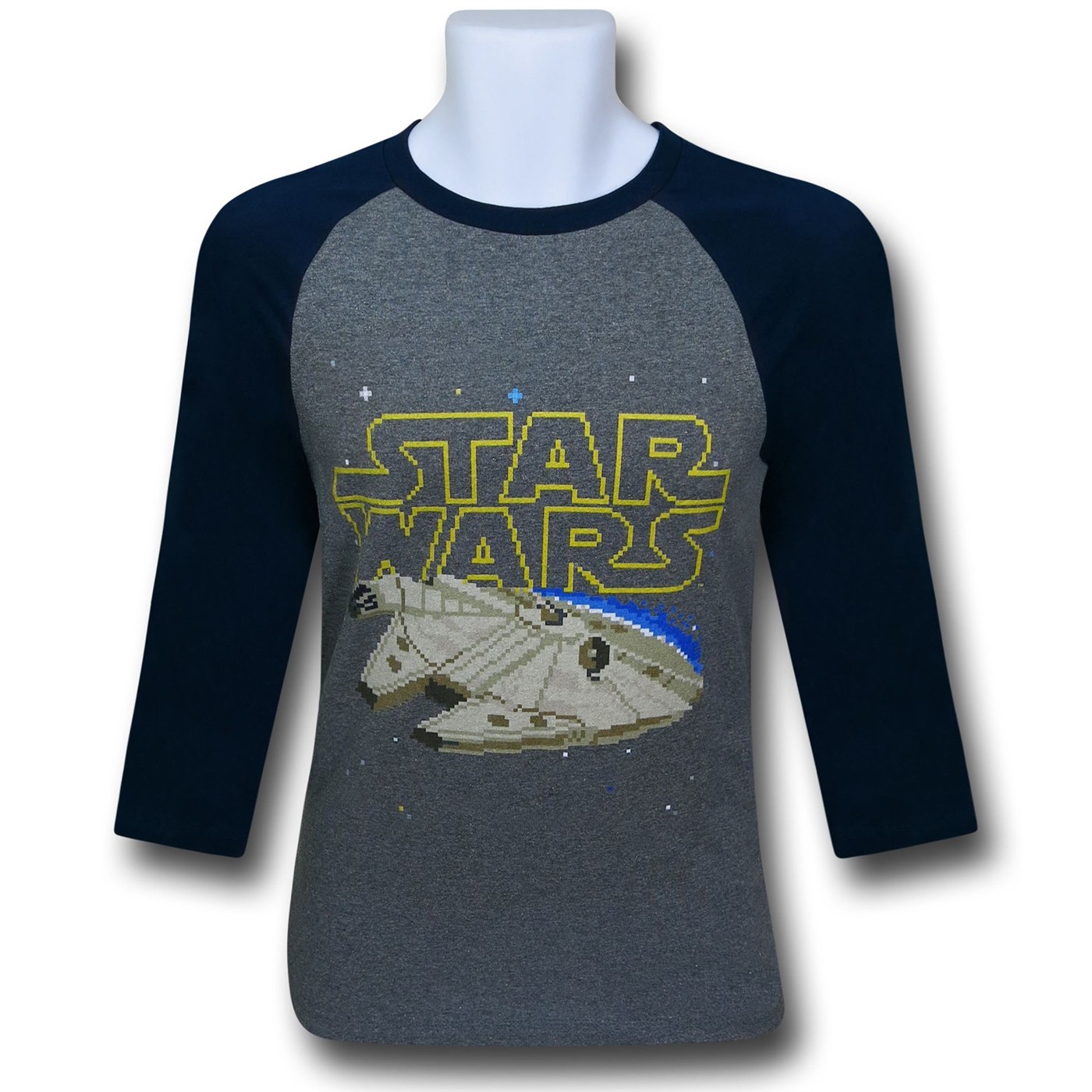 Star Wars Millenium Falcon Grey Raglan T-Shirt
