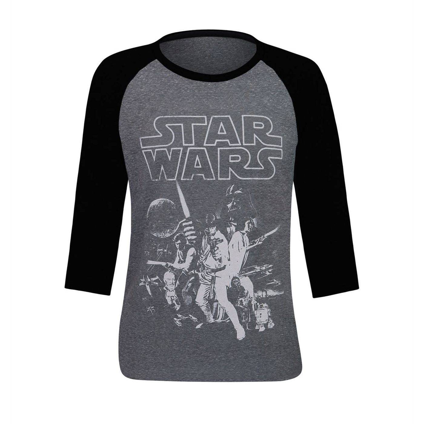 Star Wars New Hope Poster Men's Baseball T-Shirt