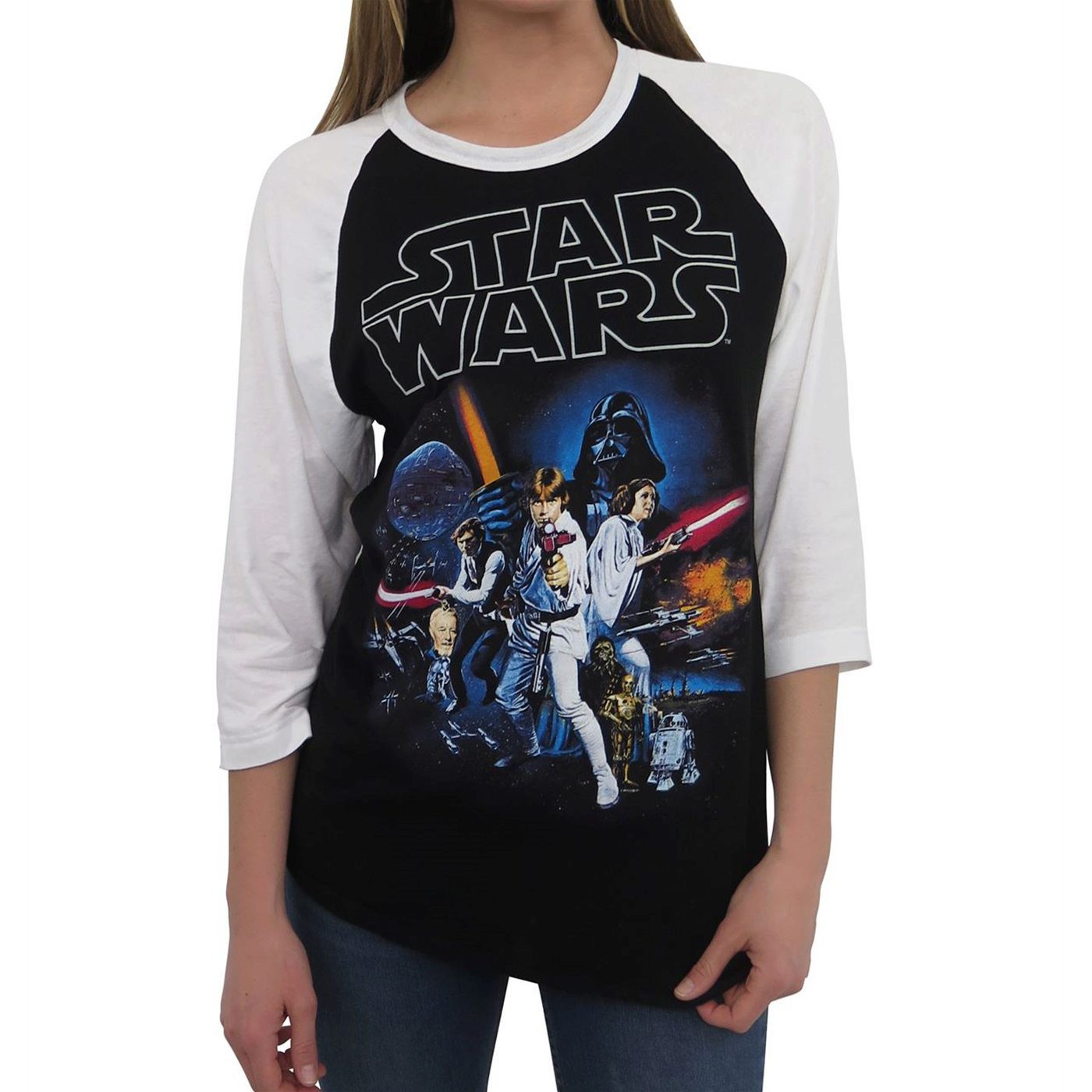 Star Wars Poster Women's Baseball T-Shirt