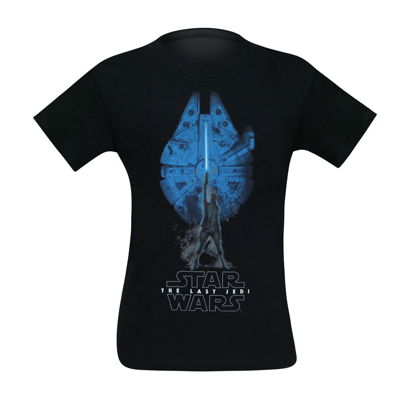 Star Wars Last Jedi Rey & The Falcon Men's T-Shirt