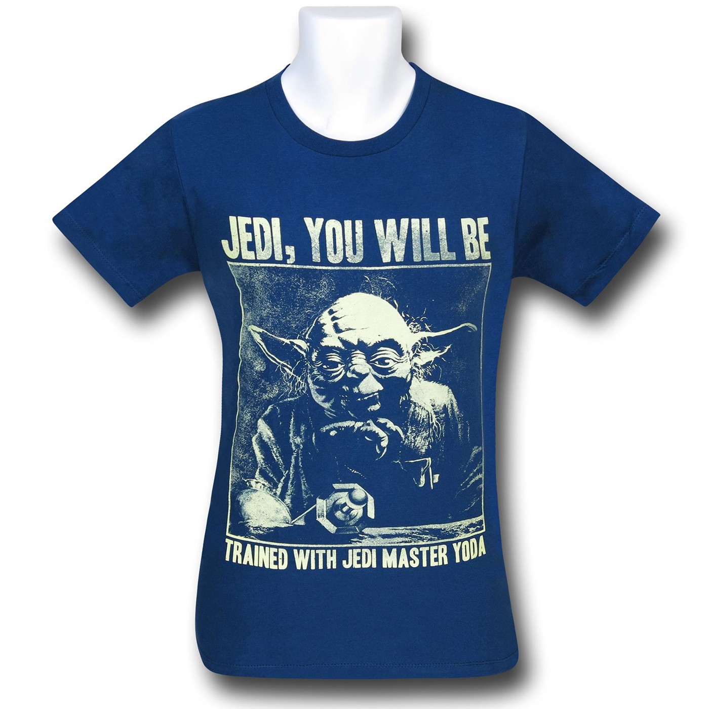 Star Wars Yoda Training Navy 30 Single T-Shirt
