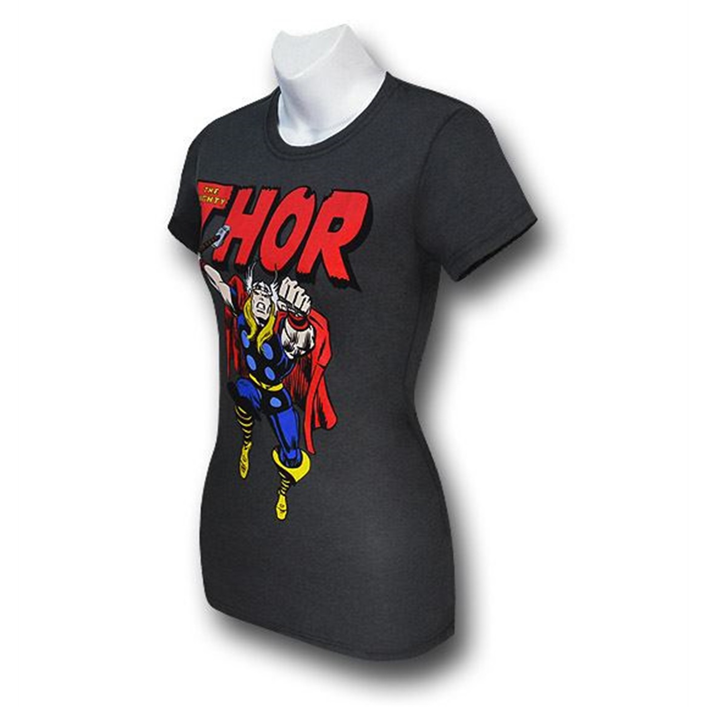 Thor Hammer Punch Women's Grey T-Shirt