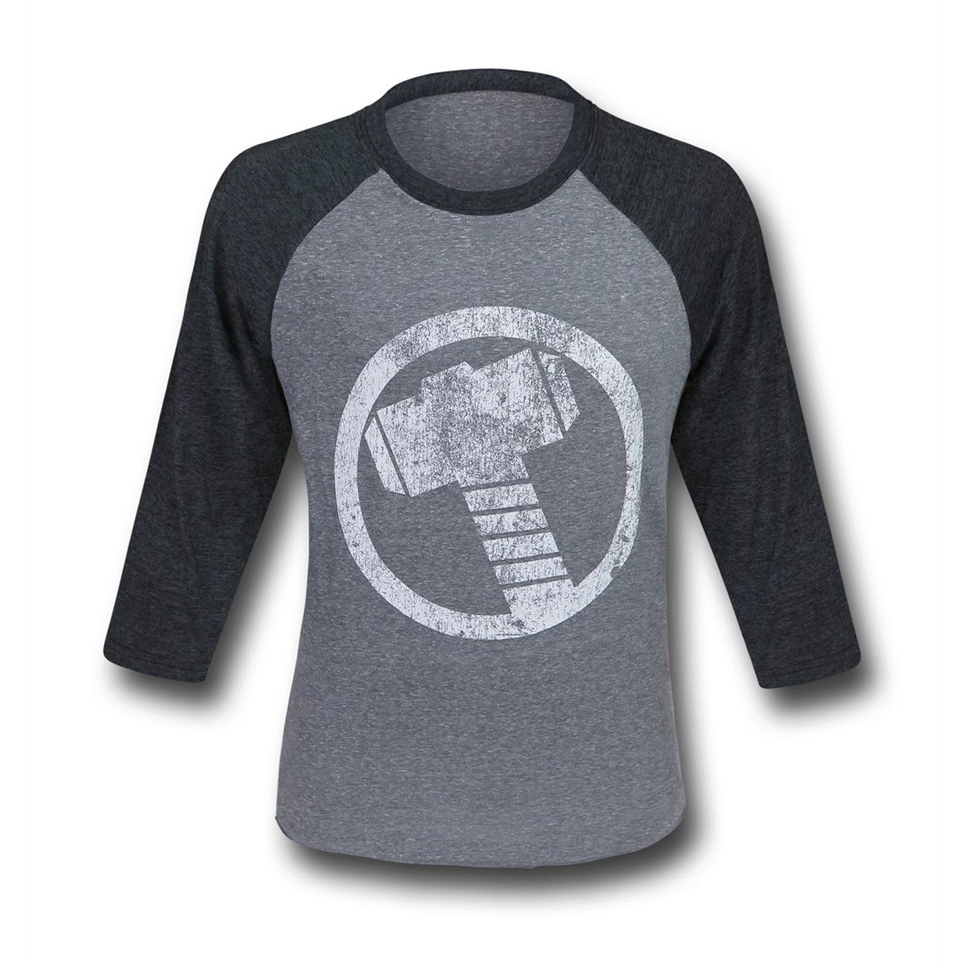 Thor Hammer Symbol Men's Baseball T-Shirt